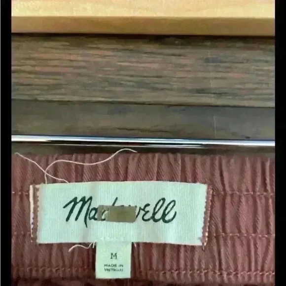 Madewell Side Tie shorts Size Medium Green - Picture 5 of 5